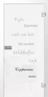 Glastür Caffee