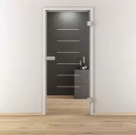 Glastür Streifen Modern