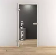 Glastür Wartezimmer