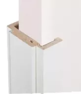 Türzarge Weiß Rundkante